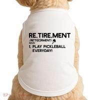 REtirement Pickleball Gift For Pickleball Player Doggie Tank thumb 0