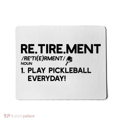 REtirement Pickleball Gift For Pickleball Player Mousepad