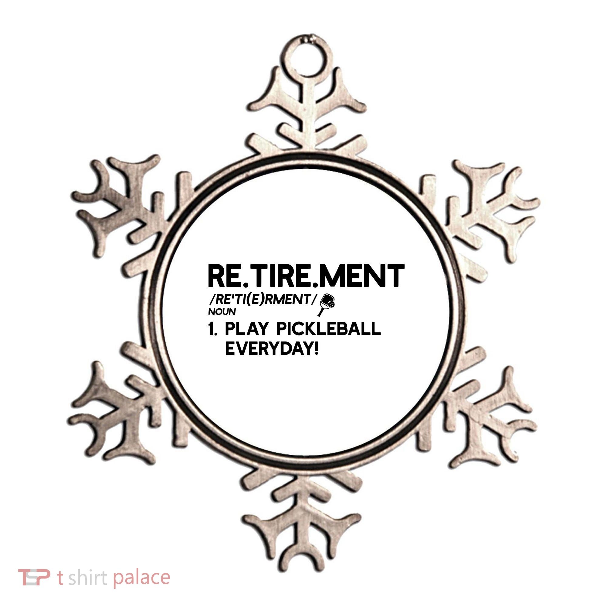 REtirement Pickleball Gift For Pickleball Player Ornament