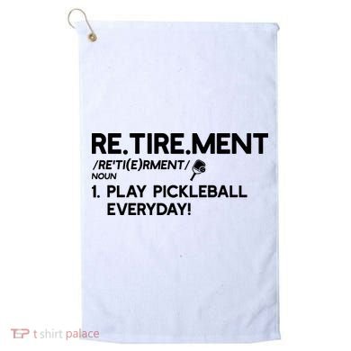 REtirement Pickleball Gift For Pickleball Player Golf Towel