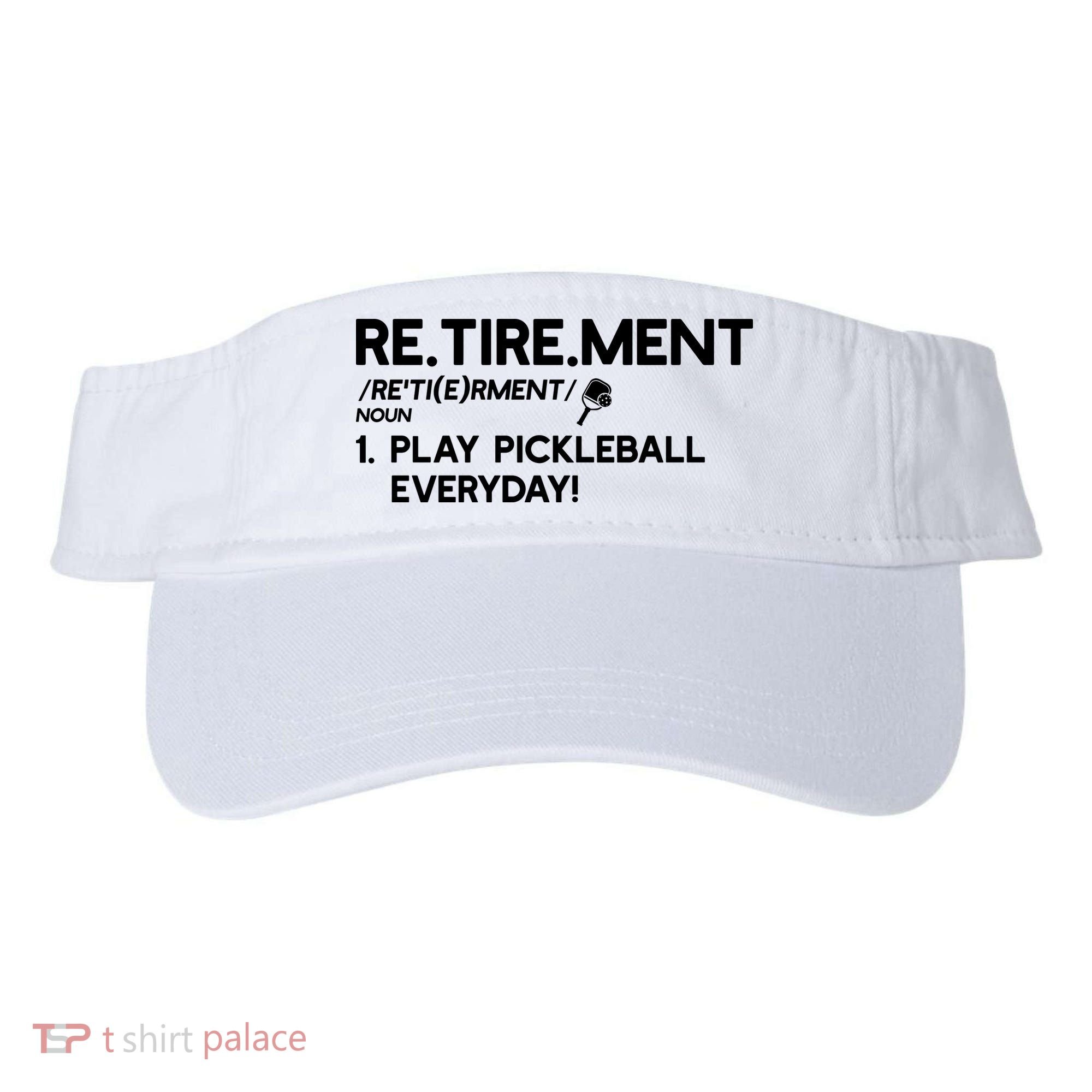 REtirement Pickleball Gift For Pickleball Player Visor