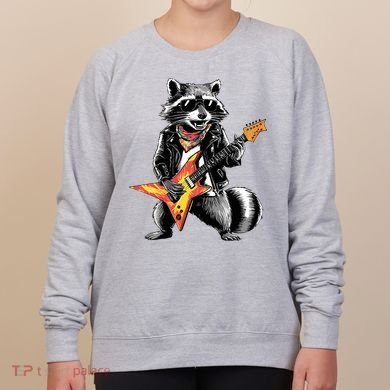 Racoon Playing Guitar Women's Sweatshirt