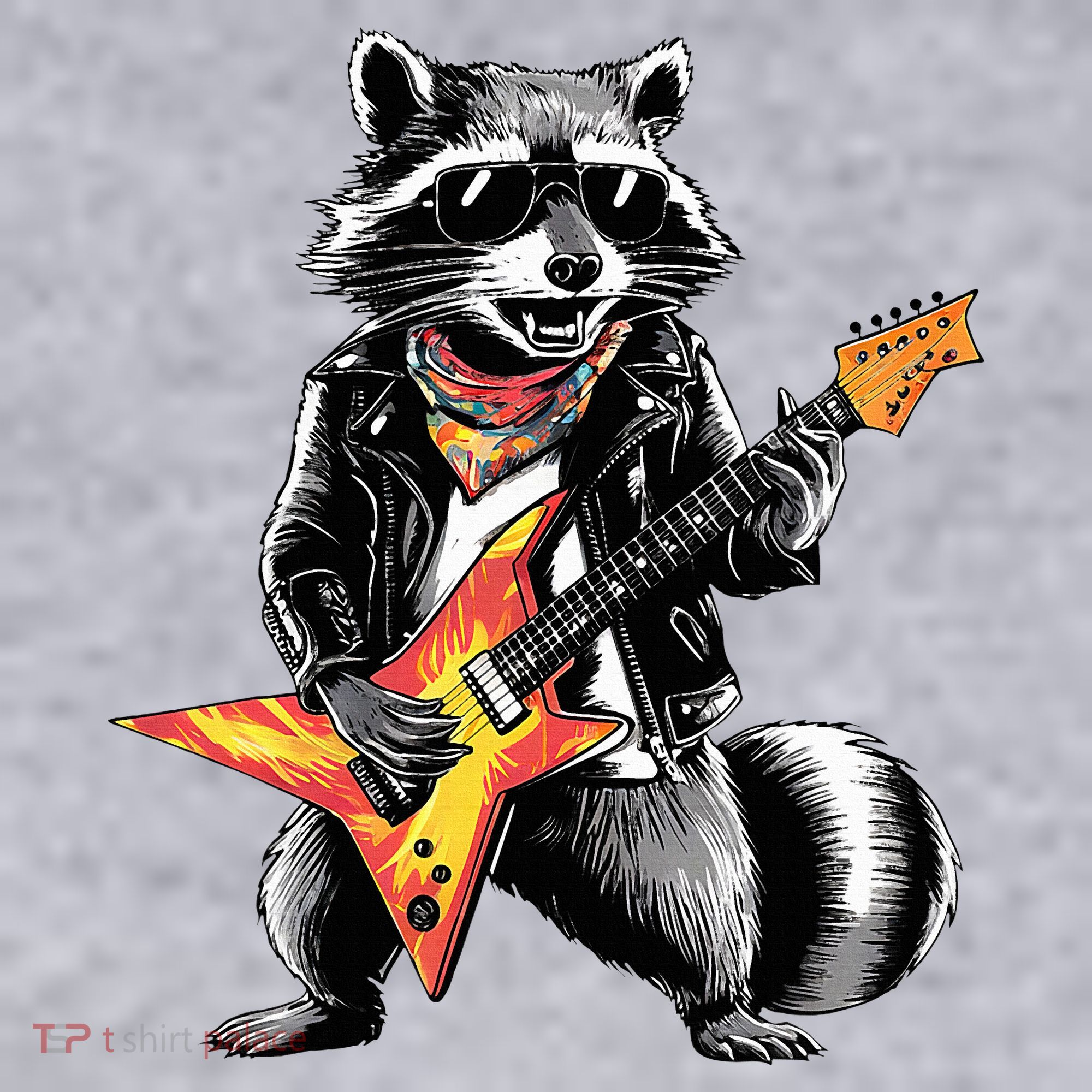 Racoon Playing Guitar Women's Sweatshirt