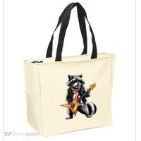 Racoon Playing Guitar Tote Bag thumb 2