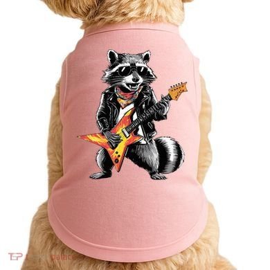 Racoon Playing Guitar Doggie Tank