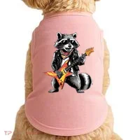Racoon Playing Guitar Doggie Tank thumb 0