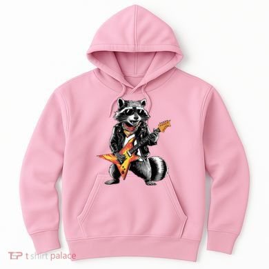 Racoon Playing Guitar Hoodie
