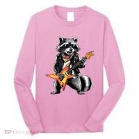 Racoon Playing Guitar Long Sleeve Shirt thumb 0