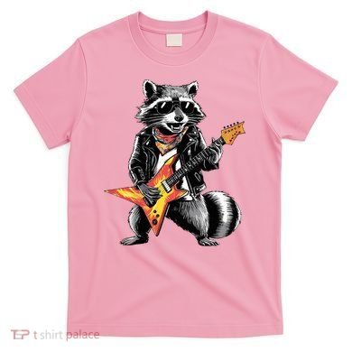Racoon Playing Guitar T-Shirt