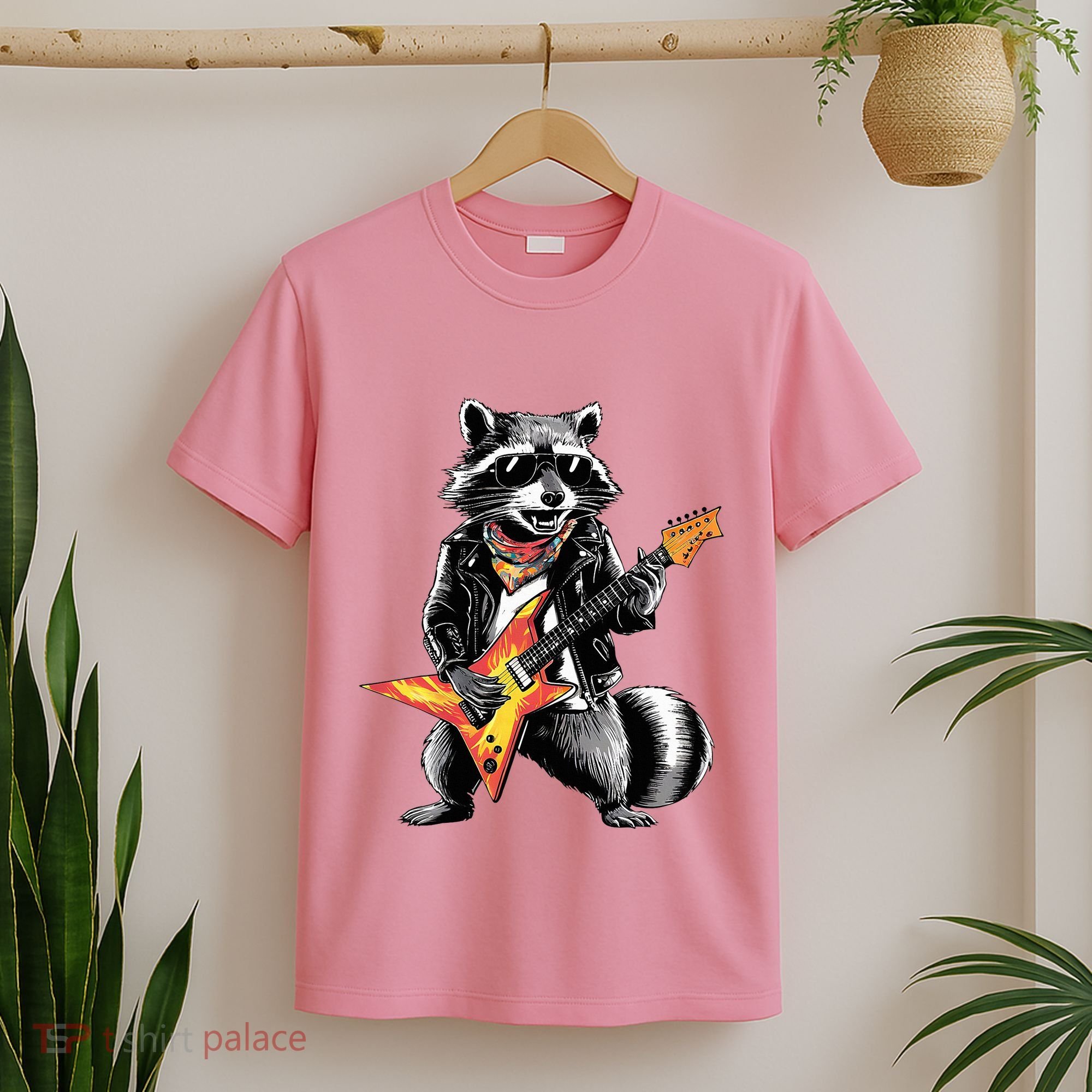 Racoon Playing Guitar T-Shirt