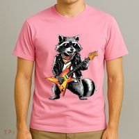 Racoon Playing Guitar T-Shirt thumb 3