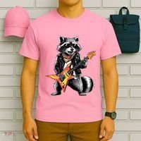 Racoon Playing Guitar T-Shirt thumb 6