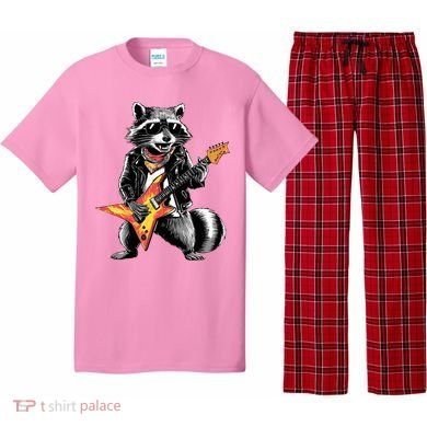 Racoon Playing Guitar Pajama Set