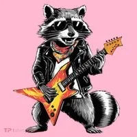 Racoon Playing Guitar Toddler Hoodie thumb 2