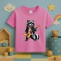 Racoon Playing Guitar Toddler T-Shirt thumb 3
