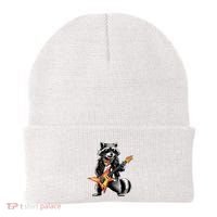 Racoon Playing Guitar Beanie thumb 0