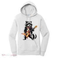 Racoon Playing Guitar Women's Hoodie thumb 0