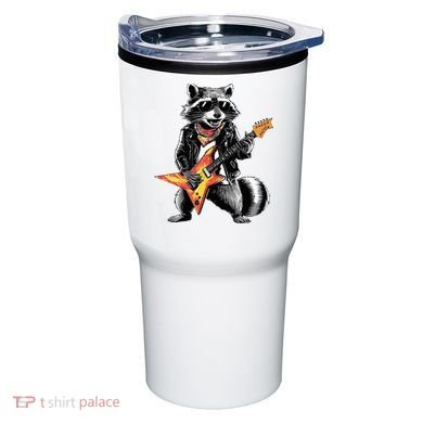 Racoon Playing Guitar Tumbler