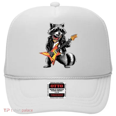 Racoon Playing Guitar Hat