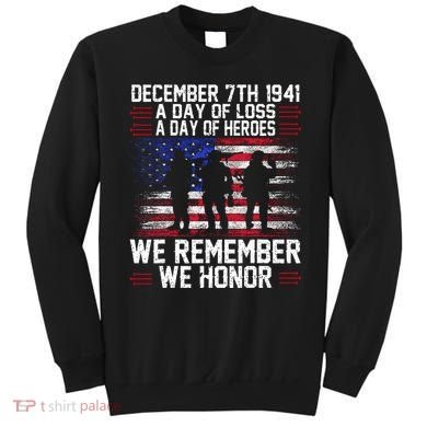 Remember Pearl Harbor 1941 Air Raid Plane Design Sweatshirt