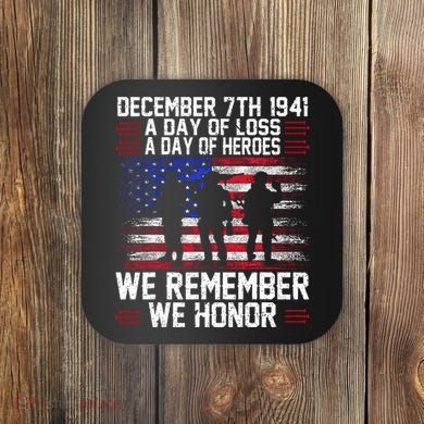 Remember Pearl Harbor 1941 Air Raid Plane Design Coaster
