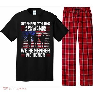 Remember Pearl Harbor 1941 Air Raid Plane Design Pajama Set