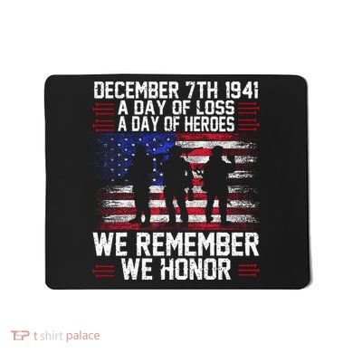 Remember Pearl Harbor 1941 Air Raid Plane Design Mousepad