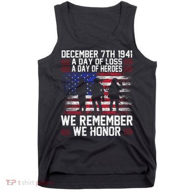 Remember Pearl Harbor 1941 Air Raid Plane Design Tank Top