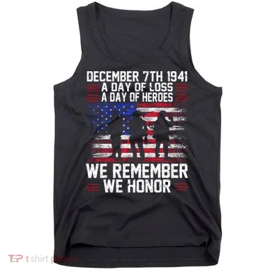 Remember Pearl Harbor 1941 Air Raid Plane Design Tank Top