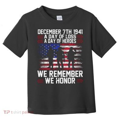 Remember Pearl Harbor 1941 Air Raid Plane Design Toddler T-Shirt