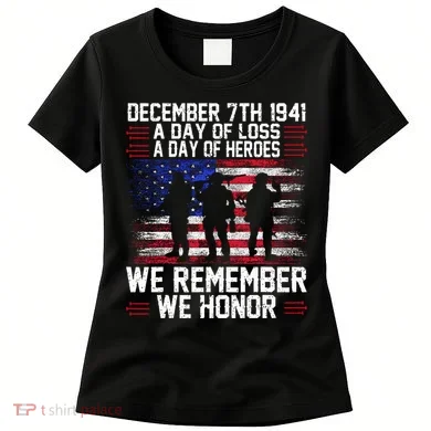 Remember Pearl Harbor 1941 Air Raid Plane Design Women's T-Shirt