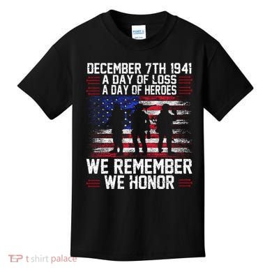 Remember Pearl Harbor 1941 Air Raid Plane Design Kids T-Shirt