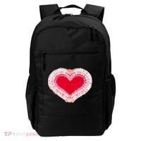 Red & Pink Heart Tie Dye Valentines Day Backpack thumb 0
