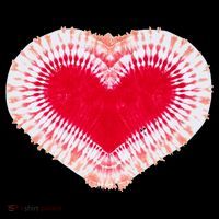 Red & Pink Heart Tie Dye Valentines Day Bucket Hat thumb 4