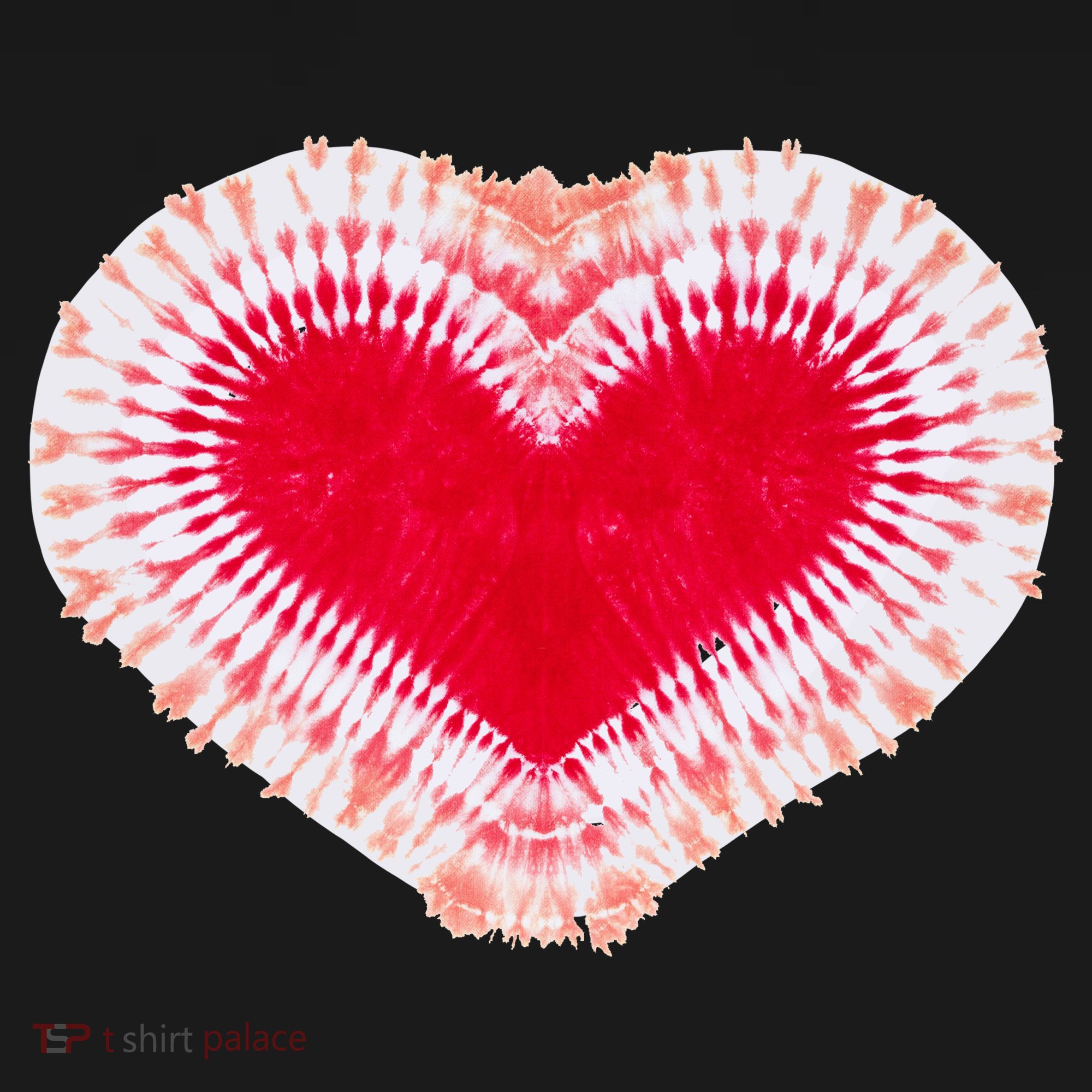Red & Pink Heart Tie Dye Valentines Day Tote Bag