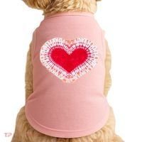 Red & Pink Heart Tie Dye Valentines Day Doggie Tank thumb 0