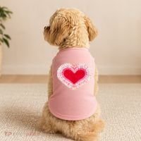 Red & Pink Heart Tie Dye Valentines Day Doggie Tank thumb 2