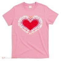 Red & Pink Heart Tie Dye Valentines Day T-Shirt thumb 0