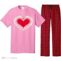 Red & Pink Heart Tie Dye Valentines Day Pajama Set thumb 0