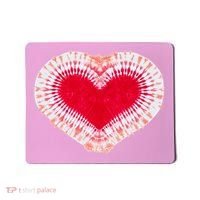 Red & Pink Heart Tie Dye Valentines Day Mousepad thumb 0