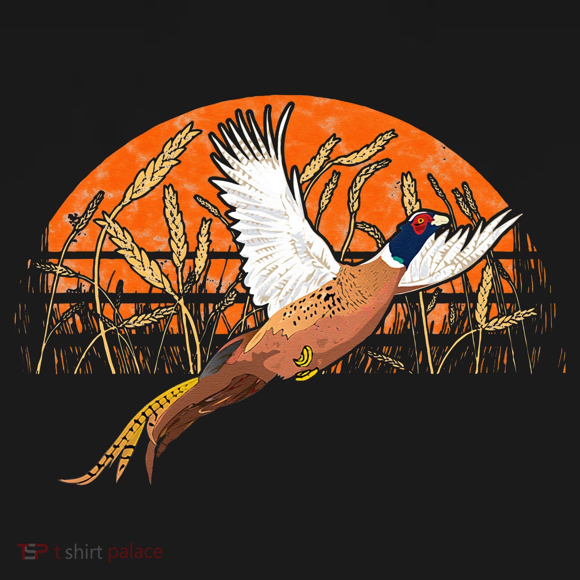 Ringneck Pheasant Hunting Upland Bird Hunter Grain Field Apron