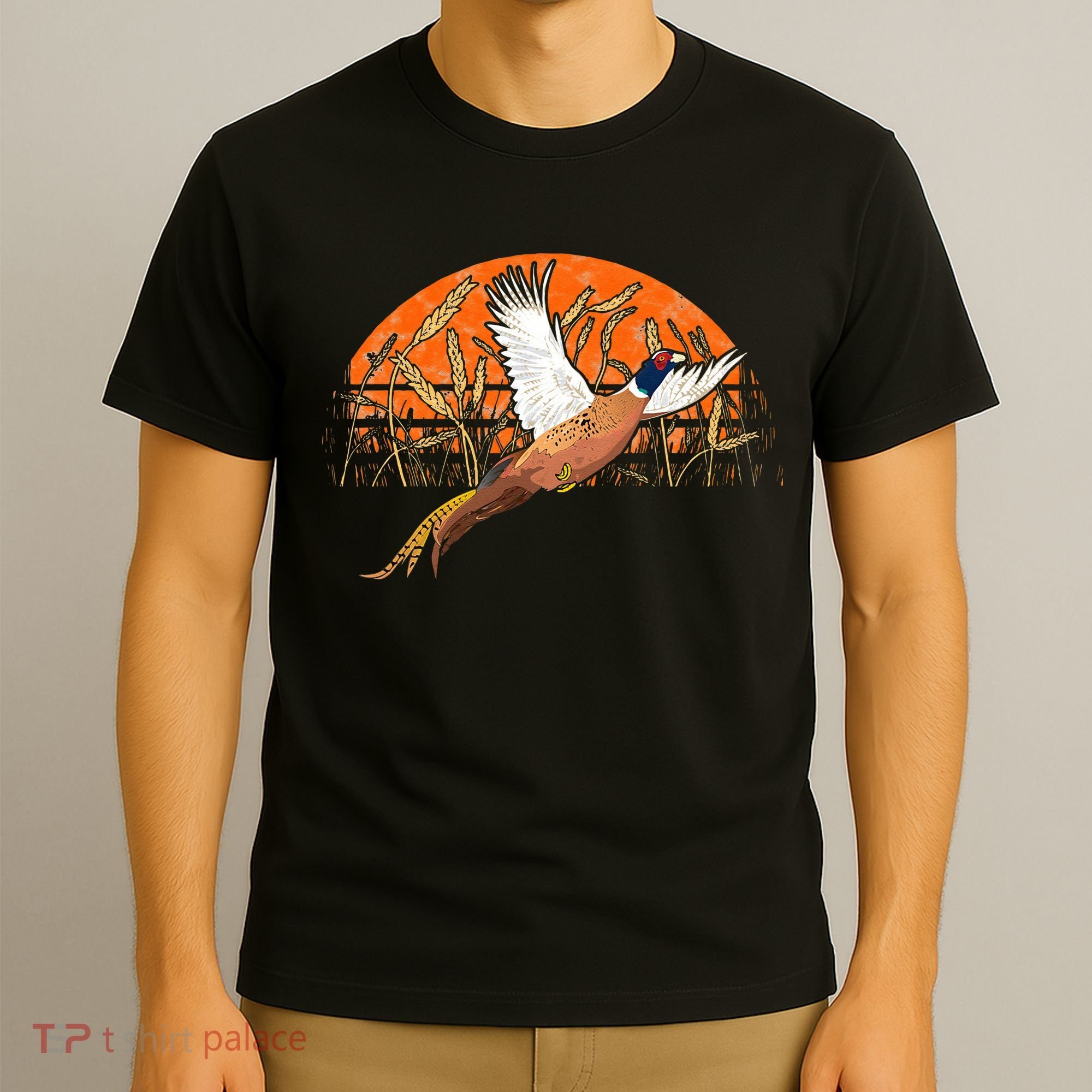 Ringneck Pheasant Hunting Upland Bird Hunter Grain Field T-Shirt