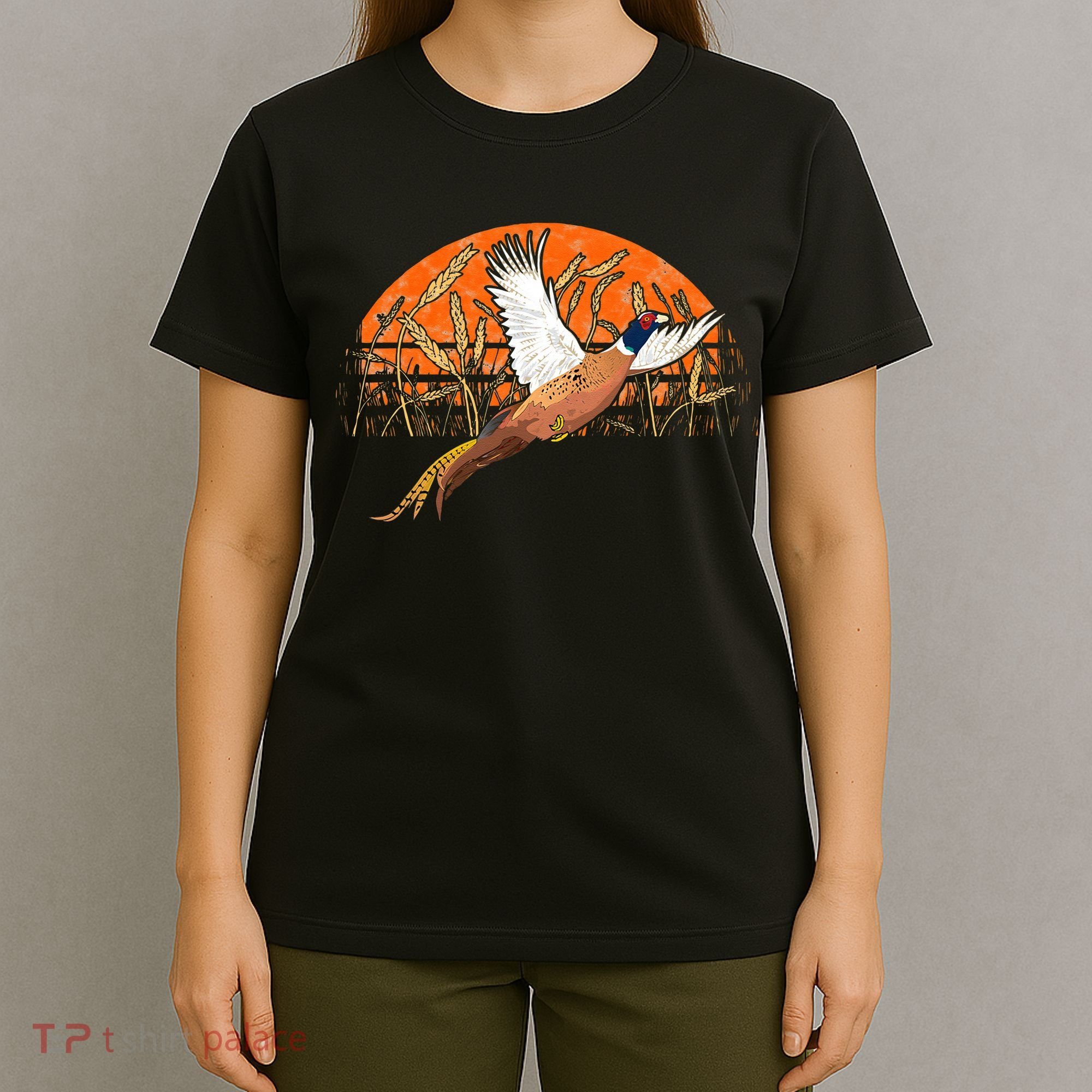 Ringneck Pheasant Hunting Upland Bird Hunter Grain Field T-Shirt