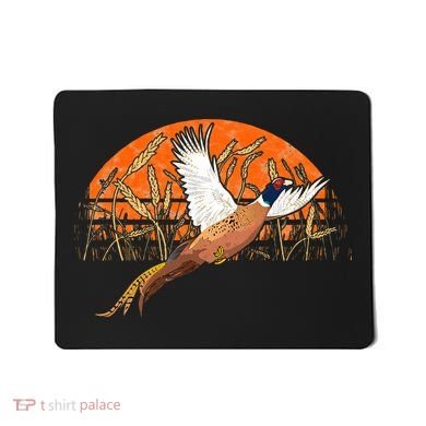 Ringneck Pheasant Hunting Upland Bird Hunter Grain Field Mousepad