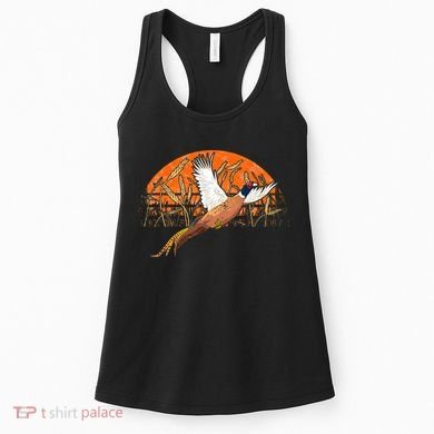 Ringneck Pheasant Hunting Upland Bird Hunter Grain Field Women's Tank Top