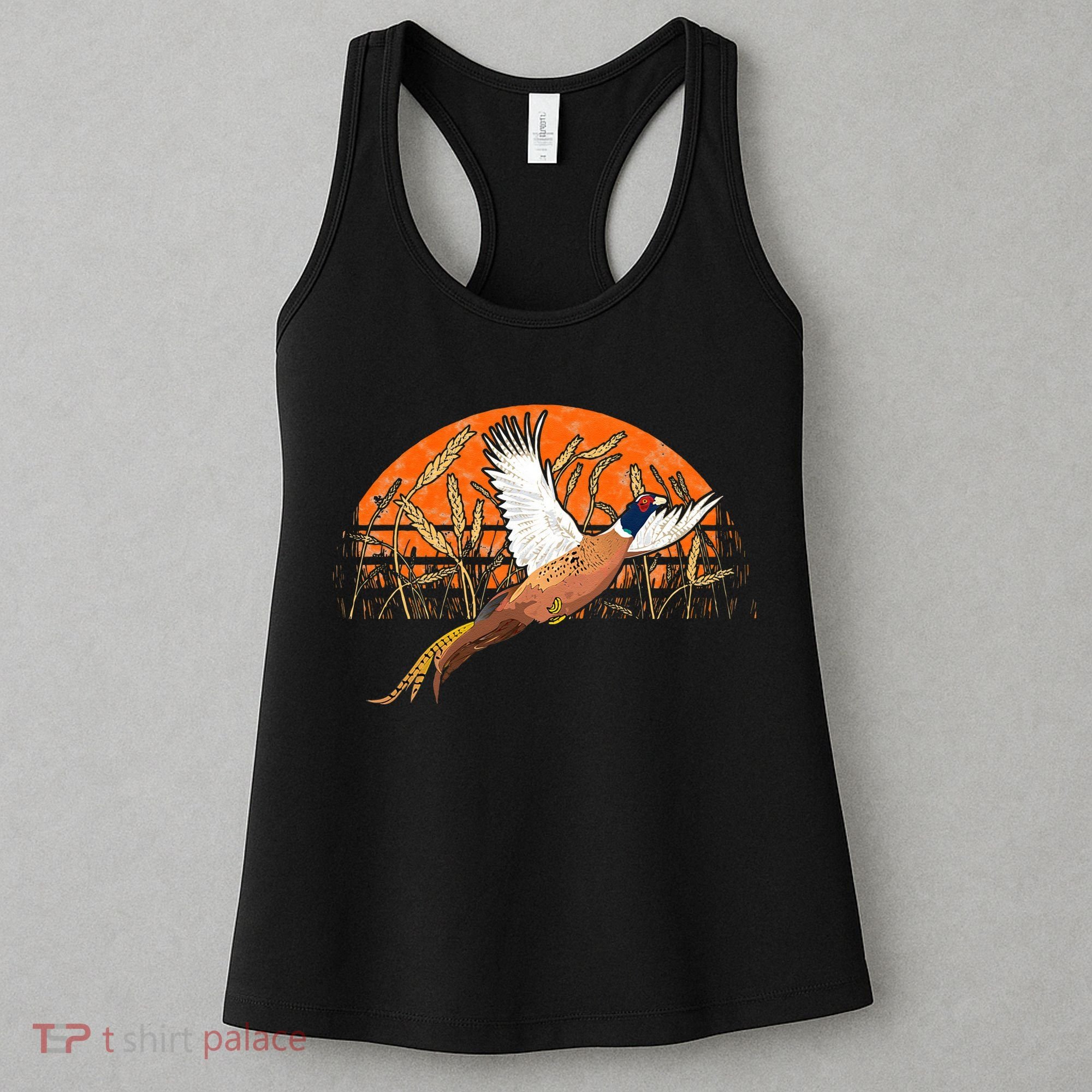 Ringneck Pheasant Hunting Upland Bird Hunter Grain Field Women's Tank Top