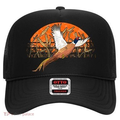 Ringneck Pheasant Hunting Upland Bird Hunter Grain Field Hat
