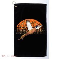 Ringneck Pheasant Hunting Upland Bird Hunter Grain Field Golf Towel thumb 0