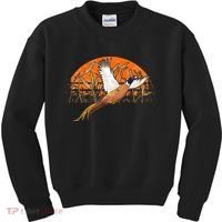 Ringneck Pheasant Hunting Upland Bird Hunter Grain Field Kids Sweatshirt thumb 0