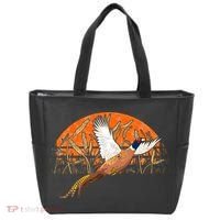 Ringneck Pheasant Hunting Upland Bird Hunter Grain Field Tote Bag thumb 0